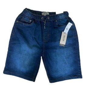 Kenneth Cole NWT Boys Big Kids Elastic Waist Pull On Stretch Jean Short Sz 16